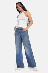 0247 Jeans Wide Leg Cintura Muy Alta