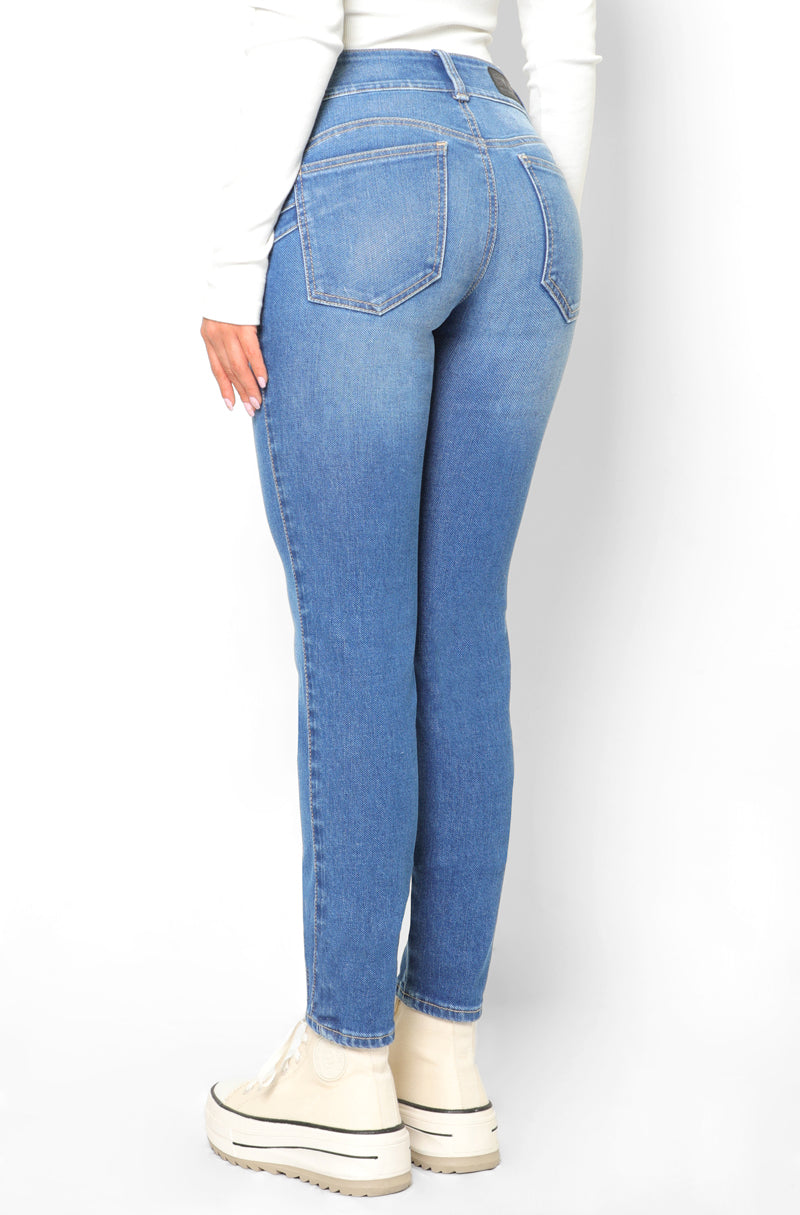 219 Jeans Skinny Push Up Cintura Media