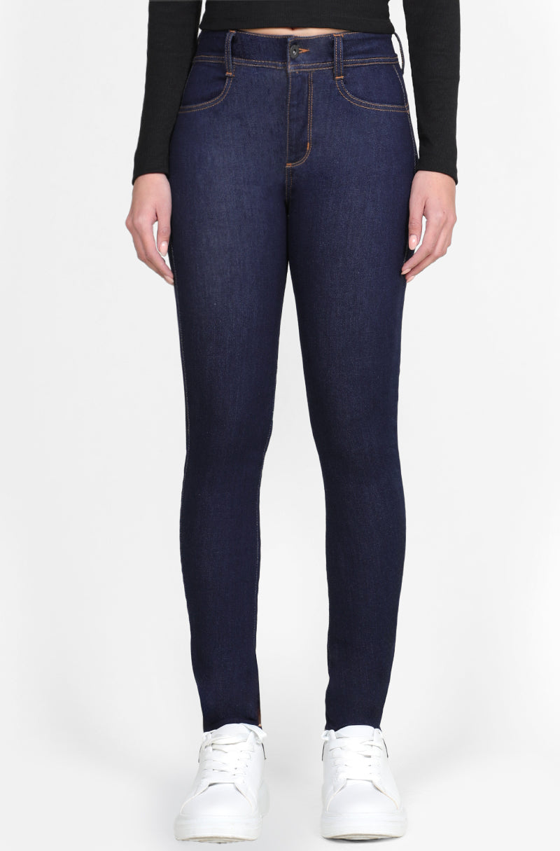 236 Jeans Skinny Push Up Corazón Cintura Alta