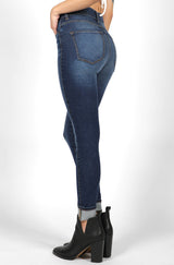 0055 Jeans Skinny Vaquero Cintura Muy Alta