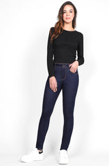 236 Jeans Skinny Push Up Corazón Cintura Alta