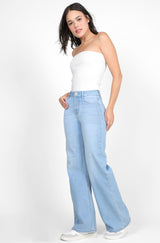 211 Jeans Wide Leg Cintura Alta