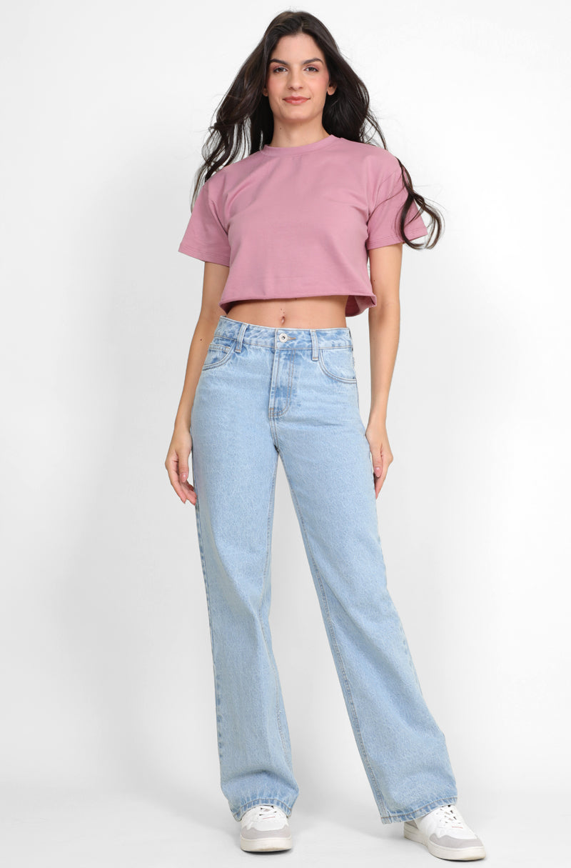 257 Jeans Wide Leg Cintura Alta