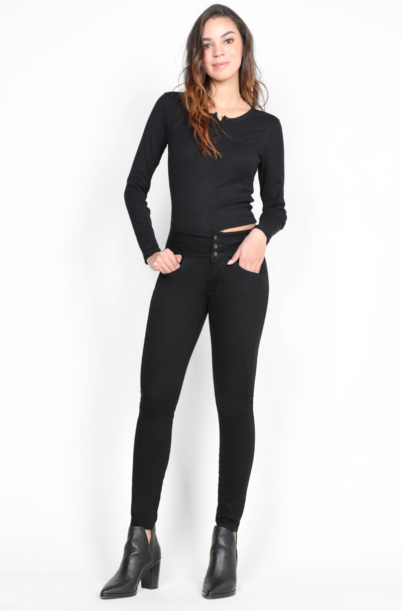 1311 Jeans Skinny Push Up Cintura Baja